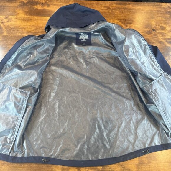 SWISSTECH MEN'S DARK BLUE RAIN/WEATHER COAT / SIZE Medium - Picture 7 of 9